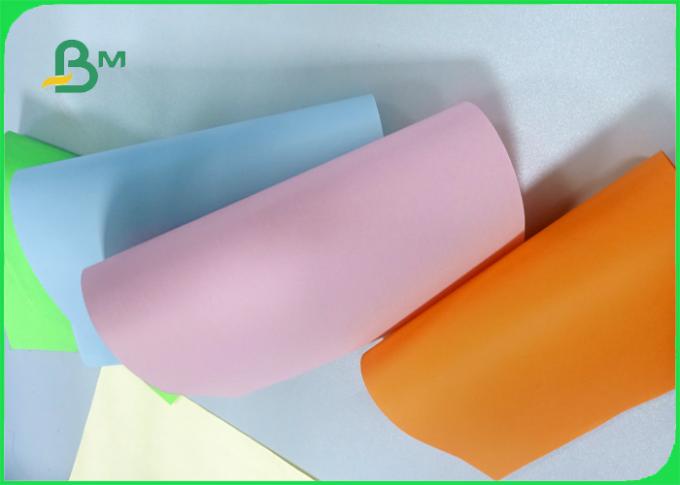 Width 61 * 86cm feel good bright colors 80gsm 90gsm Colored offfset paper in roll