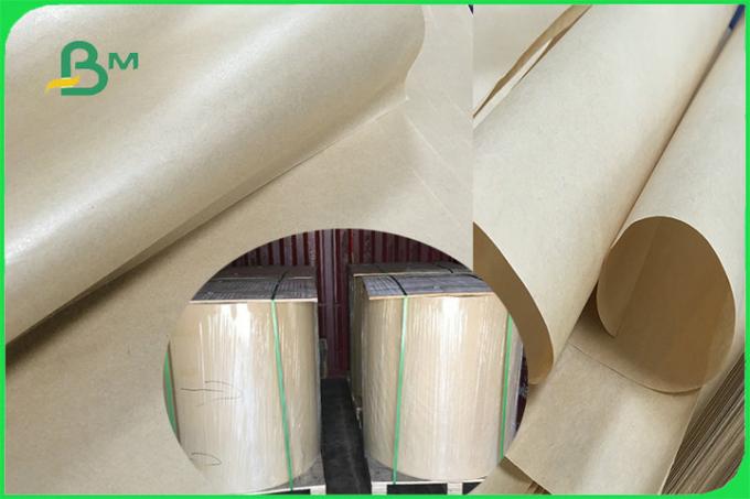 100 % Pure MG Brown Kraft Paper Roll of 32 to 60gsm Wrapping Food FDA FSC ISO