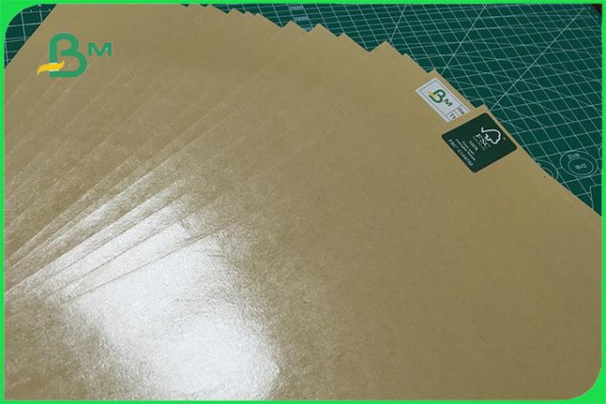 Waterproof Anti Oil Single PE Brown Kraft Paper 30 to 350gsm FDA FSC ISO SGS