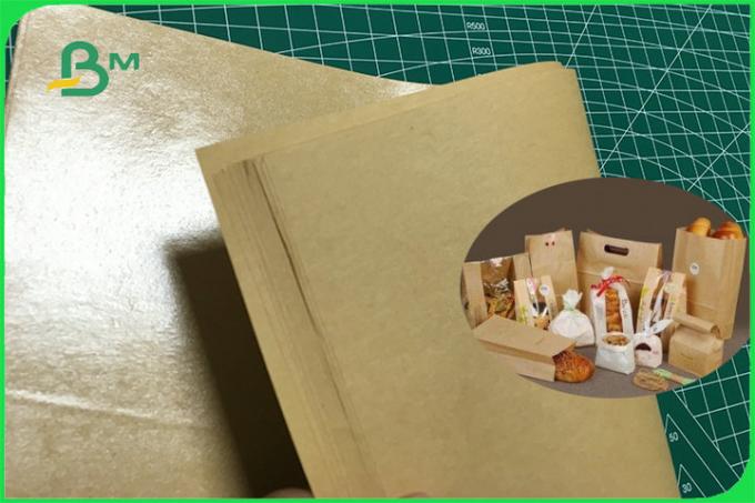 FDA FSC 100 % Food Safe PE Coated Brown Paper For Box of Food 300gr 350gr