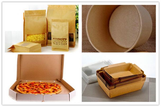 FDA FSC 100 % Food Safe PE Coated Brown Paper For Box of Food 300gr 350gr