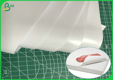Czysty Naturalny 70gsm + 10g PE Coated White Butcher Paper do owijania mięsa