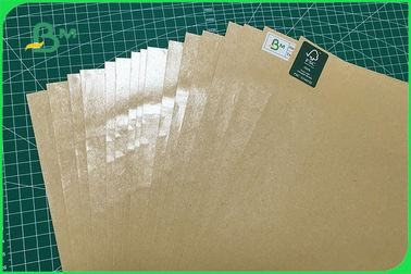 Nieprzemakalny pojedynczy papier pakowy brązowy PE PE 30 do 350 g / m2 FDA FSC ISO SGS