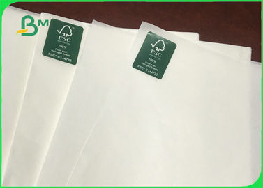 FDA Ekologiczny niepowlekany biały worek papier pakowy na torby 30 g / m2 35 g / m2 42 g / m2