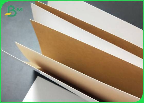 Drewniane pudełko do pakowania Materiał biały z brązowym papierem pakowym klasy spożywczej FSC SGS