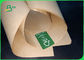 Food Grade 40 50 60 70 80 gsm Odporność na rozdarcie Brązowy papier pakowy do pakowania żywności