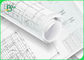 Papier do plotera CAD 80 g / m2 dla architektury Rolka 24 cale x 150 stóp z 2-calowym rdzeniem