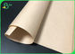 Biodegradowalny brązowy papier pakowy o gramaturze 60 g / m2 Zatwierdzony przez FDA surowiec ze słomy papierowej