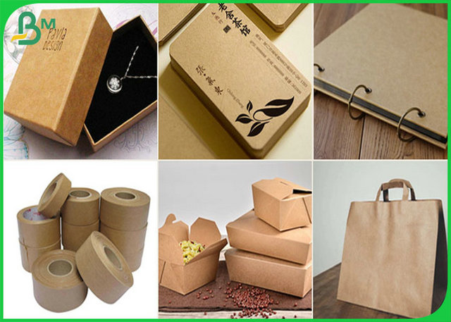 300GSM Uncoated Brown Kraft Liner Board Without Impurities For Wrapping Flowers