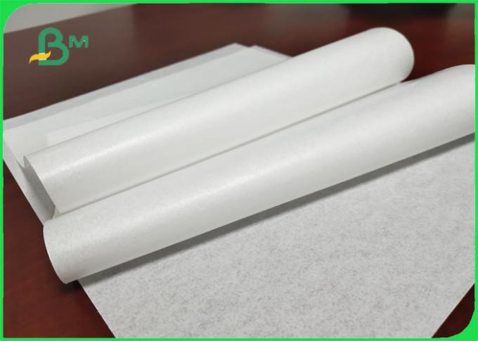 White MG Paper / Kraft Paper Rolls 26g to 50g With Grease Proof Wood Pulp