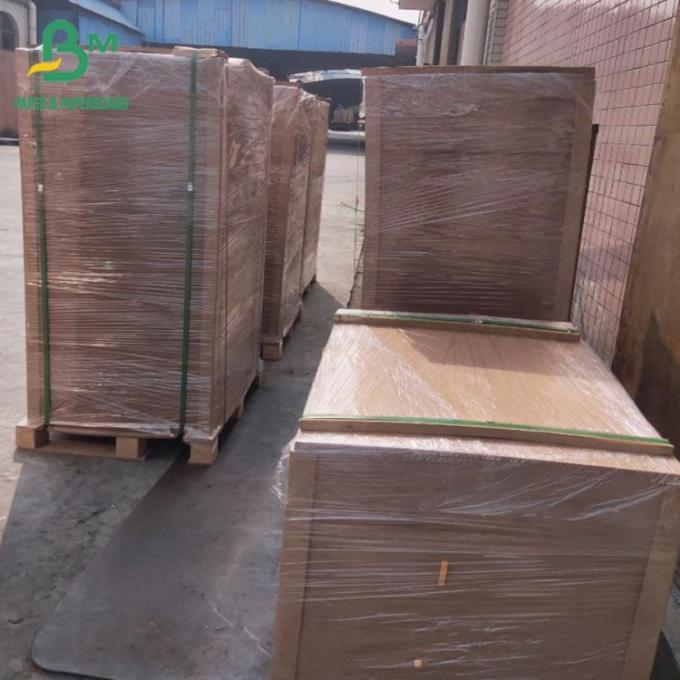 Pudełka na wynos 300 g / m2 Niebielony brązowy papier pakowy do pojemnik&oacute;w na żywność 0