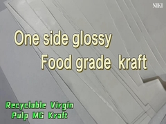 Żywność Stopień MG Biały Papier Kraftowy