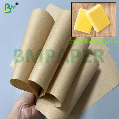 Papier tłuszczoodporny brązowy 60 g/m² 70 g/m² 1000 mm 1100 mm do margaryny