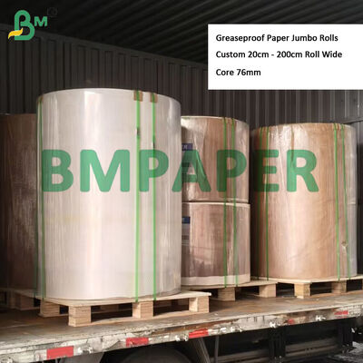 35 gm 40 gm Żywność Wybielana Biała Prawdziwa Greaseproof Paper Jumbo Rolls 365mm 295mm, KIT 3?? 5 Odporność na olej