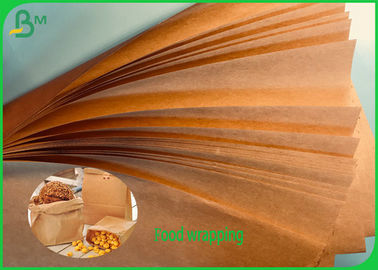 Niepowlekany brązowy papier do pakowania żywności w kolorze brązowym 50grs 70grs zatwierdzony przez FDA