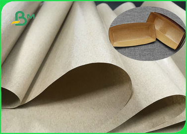 FDA FSC Naturalny powlekany PE papier pakowy brązowy na uliczne pudełko do pakowania żywności