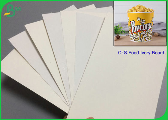 Biała płyta z kości słoniowej o wysokiej sztywności C1S 350g do produkcji wiader do popcornu