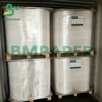 25 mm x 1000 m słomki do pakowania żywności Biały papier z rolką Jumbo 28g