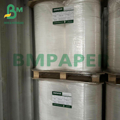 25 mm x 1000 m słomki do pakowania żywności Biały papier z rolką Jumbo 28g