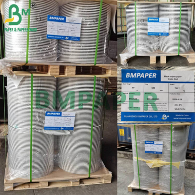 60 gm Papier słomkowy klasy spożywczej Niestandardowe paski Kolory Papier zewnętrzny 600 mm 620 mm Roll szeroki 76 mm Rdzeń