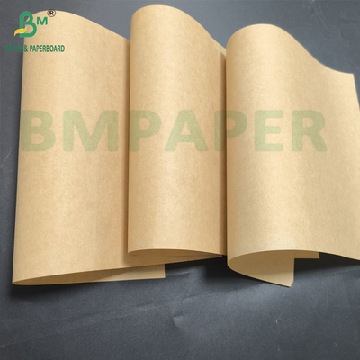 Wysokiej wytrzymałości worek papierowy papier prosty brązowy 70gm 80gm półrozciągany kraft