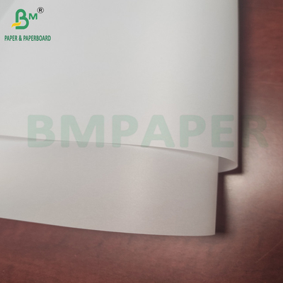 Przejrzysty papier śledzący 24 x 50 Yds szkic i śledzenie rolki Biały kolor