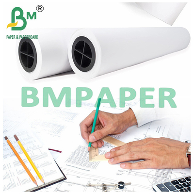 Jasno biały papier do druku CAD 36" x 150ft 20LB na 2 "rdzeniu