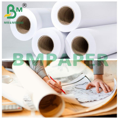 Jasno biały papier do druku CAD 36" x 150ft 20LB na 2 "rdzeniu