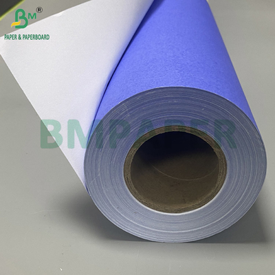80gm Fioletowy Błękitny Papier Cyfrowy CAD Plotter Rolls Jedna Strona Biały 610mm X 50m 2calowy Rdzeń