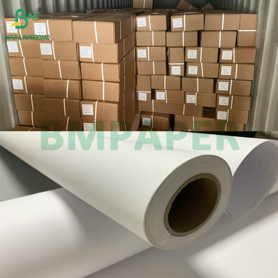 Niepowlekany biały papier CAD o wadze 20lb do druku atramentowego 36&quot; x 300' 3 rolki na karton
