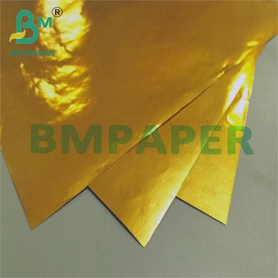 70 gm złoty, błyszczący papier odporny na mokro do etykietowania napojów 70 cm x 100 cm