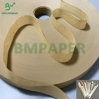 Rozcinanie małych rozmiarów 30mm 32mm 24gsm 28gsm Brązowy papier opakowaniowy Kraft do pakowania słomy