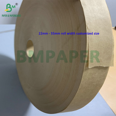 Rozcinanie małych rozmiarów 30mm 32mm 24gsm 28gsm Brązowy papier opakowaniowy Kraft do pakowania słomy