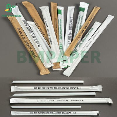 Rozcinanie małych rozmiarów 30mm 32mm 24gsm 28gsm Brązowy papier opakowaniowy Kraft do pakowania słomy