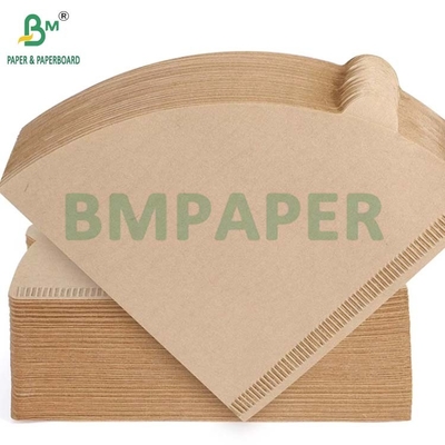 Naturalny brązowy papier filtracyjny do kawy, niebielony, biodegradowalny w wysokiej temperaturze