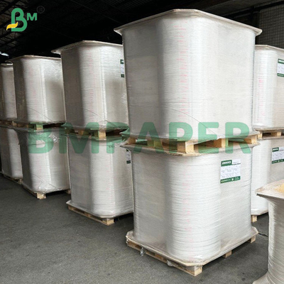 Papier opakowaniowy z białej słomy klasy żywnościowej do recyklingu w rolce 24/28 GSM