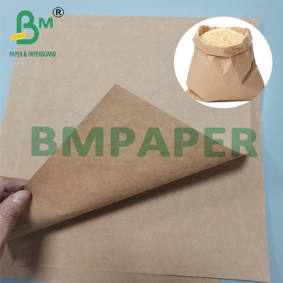80g 25kg 40kg Trwały Kompostowalny Brązowy Wyciągający się Worek Papier Kraft