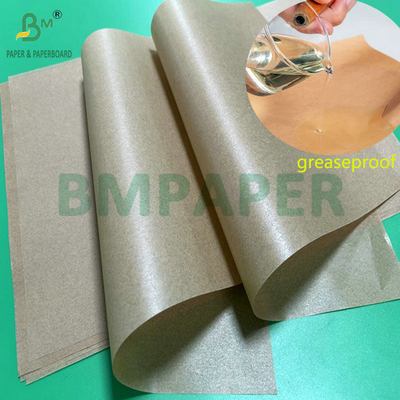 4 x 3 stóp 30gm 40gm Kraft Color Silicone Pergament Paper For Baking Food