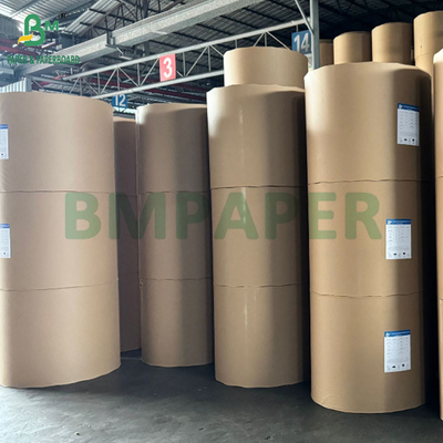 MG Niebielony naturalny brązowy papier kraft z paskami 50gm rolki 800mm szerokie rdzeń 76mm