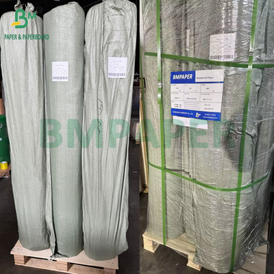 0.55mm 0.60mm ciemnobrązowe zmyte rolki papieru kraft do dżinsów Etykieta 150cm x 100m