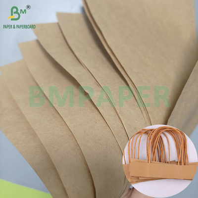 75gsm brązowy papier typu kraft o wysokiej wytrzymałości na rozciąganie do produkcji sznurka do toreb papierowych