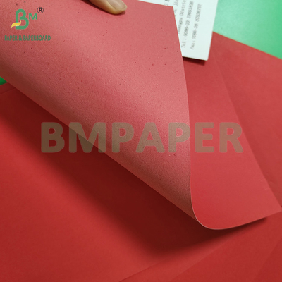 120-400gm Ochrona środowiska czerwony papier Kraft do pakowania prezentów