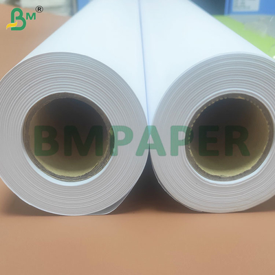 20LB Podwójne strony białe wysokiej precyzji CAD Plotter Paper Rolls