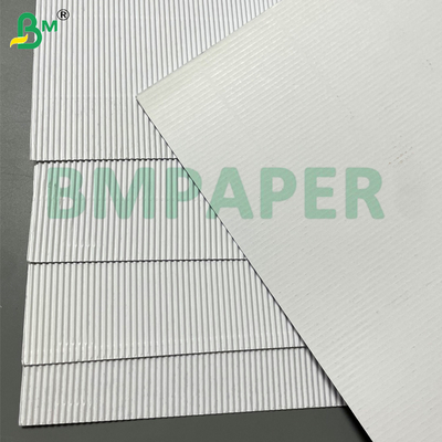 100Gsm Biały, jednostronnie falisty papier tekturowy do druku, do pakowania w pudełka