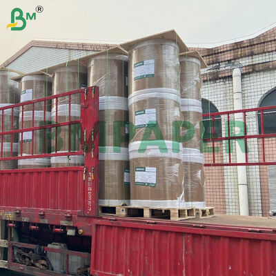 Wosk pokryty błyszczącą mangą worek do uprawy papieru Czarny z tyłu Materiał 56 gm