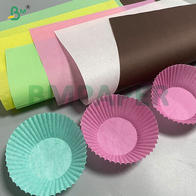 40g 50g Biała kawa Różowa tłuszczoprzewrotna Pergament do pieczenia Cupcake Liner Paper