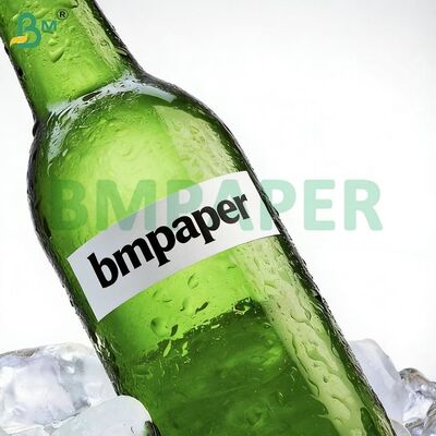 80g 90g papier etykiet o zwiększonej odporności na mokro do druku etykiet opakowaniowych napojów
