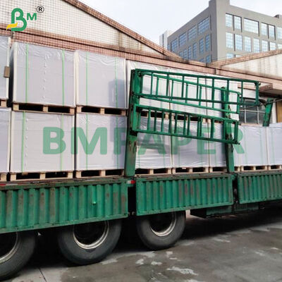 Dwustronny biały papier kartonowy o fakturze lnu 1000 x 667 mm