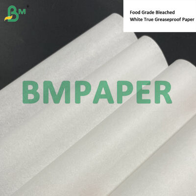 35 gm 40 gm Żywność Wybielana Biała Prawdziwa Greaseproof Paper Jumbo Rolls 365mm 295mm, KIT 3?? 5 Odporność na olej