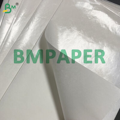 50 gm Papier opakowaniowy do sztućców 40 g+9 g Powierzchnia polietylowana Białe arkusze papieru kraft